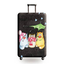 JULY'S SONG New Suitcase Elastic Dust Cover Luggage Case for 18~32 inch Password Box Trolley Case Cat Pattern Protective Cover 2024 - buy cheap