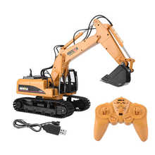 HUINA1550 15CH 680 Degree Rotation Remote Control Excavator Truck 1/14 Excavator Construction Vehicle Toy Gift with Light 2024 - buy cheap