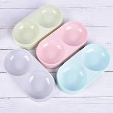 Candy Double Pet Bowls Dog Food Water Feeder Pet Drinking Dish Feeder Cat Puppy Feeding Supplies Small Dog Accessories 2024 - buy cheap