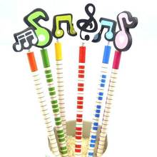 96PCS/lot  Kawaii musical note wooden pencil students' drawing pencils stationery set Kid gift Wholesale 2024 - buy cheap