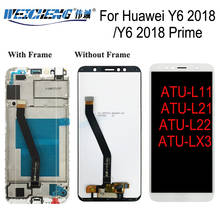 Для Huawei Y6 2018 ЖК-дисплей + сенсорный экран в сборе с рамкой Ремонт для Y6 Prime 2018 ЖК-ATU-L11 ATU-L21 ATU-L22 2024 - купить недорого