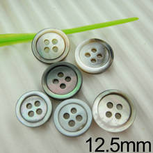 12.5mm 20PCs Round Shell Sewing Buttons 4-Holes Button Natural Shell Buttons Color Japan Mother Of Imitation Pearl Buttons 2024 - buy cheap