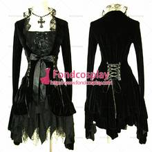 Fondcosplay-vestido de algodón negro a la moda, hip hop gótico, Tripp, Lolita, Punk, dulce, hecho a medida [CK1226] 2024 - compra barato