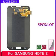 Pantalla LCD Super AMOLED para Samsung Galaxy Note 2, N7100, N7105, 100% probado, montaje de pantalla táctil de trabajo, 5 unids/lote 2024 - compra barato