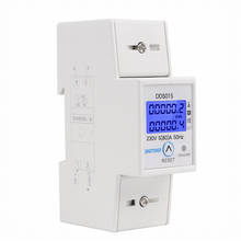 Din Rail Single Phase Wattmeter Power Consumption Watt Electronic Energy Meter kWh 5-80A 220V 230V AC 50Hz with Reset Function 2024 - buy cheap