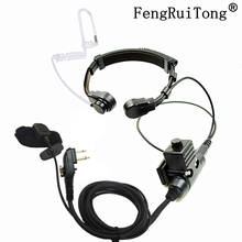 NATO Telescopic Throat Vibration Mic Headset Microphone U94 PTT Cable for Hytera PD505 TC-700 TC-610 TC-620 TC-518, TC-580 TC508 2024 - buy cheap