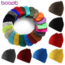 Unisex Knitted Caps Winter Hats For Women Men Solid Color Beanies Caps Winter Warmer Skullies Beanies Caps Female Acrylic Bonnet 2024 - buy cheap