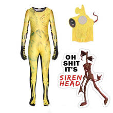 Snailify-Disfraz de cabeza de sirena para niños, mono de esqueleto dorado con capucha, disfraz de Halloween para fiesta de Carnaval 2024 - compra barato