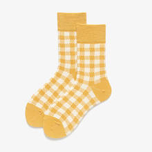 Men Women Plaid Check Cotton Socks Mid Calf Sport Sock Running Walking Casual Fashion Accessory Sneaker Socks Size 8-12 2024 - buy cheap