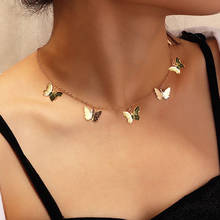 Collares de cadena de mariposa y Animal pequeño para mujer, Color dorado y plateado, accesorios de joyería, gran oferta 2024 - compra barato