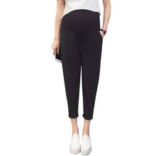 Pantalones informales para embarazadas, ropa de maternidad, con nabo, 9/10 de longitud 2024 - compra barato