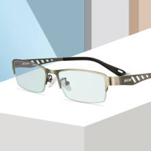 Armação de óculos ótico de liga de titânio, óculos masculinos quadrados de grau da miopia, óculos masculinos de metal, 2020 2024 - compre barato