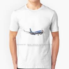 Camiseta de Boeing 737-800, puzle de algodón puro, puzle de transporte, Ryanair, 100% 2024 - compra barato