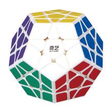 Qiyi 3x3 megaminx adesivo cubos mágicos cubos de velocidade dodecaedro cubos cérebro teaser puzzle brinquedo para crianças presentes de aniversário 2024 - compre barato
