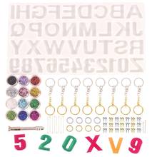 186Pcs Jewelry Making Tools Kit Number Letter Resin Silicone Mold Key Rings Jump Rings Twist Drill Screw Eye Pin Keychain Making 2024 - buy cheap