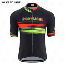 Camisa masculina de manga curta no game me, camiseta de equipe nacionais de portugal para ciclismo, roupa de bicicleta de estrada, triatlo e corrida 2024 - compre barato