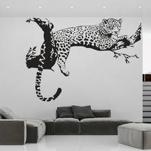 Pegatina de pared de guepardo, pegatina de leopardo de Jaguar, Animal africano, decoración creativa del hogar, Pantera, dormitorio, sala de estar, Mural de arte 2024 - compra barato