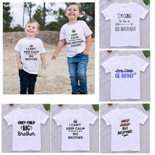 Camiseta divertida para niños, ropa A juego, anuncio de embarazo, Top 2024 - compra barato