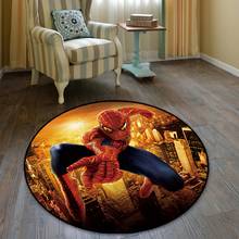 100cm Baby Playmat Spiderman Round Carpet Bedroom Computer Chair Rug Living Room Coffee Table Carpets Kids Room Game Mat 2024 - buy cheap