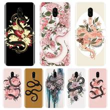 Snake Flower Silicone Phone Case For One Plus 3 3T 5 5T 6 6T 7 7 Pro Back Cover For OnePlus 3 3T 5 5T 6 6T 7 7 Pro Case 2024 - buy cheap