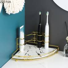 Керамический металлический держатель для зубных щёток, двухуровневый Стеллаж Для Хранения Туалетных Принадлежностей 2024 - купить недорого
