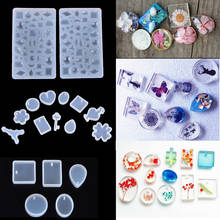 1 pçs forma de diamante encantos pingente silicone molde resina silicone molde artesanal diy jóias fazendo moldes resina cola epoxy 2024 - compre barato