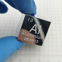 Metal de aluminio en la tabla periódica-la longitud lateral del cubo es de una pulgada (25,4mm) y el peso es de aproximadamente 44,3g 99.99% 2024 - compra barato