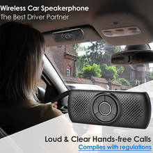 Wireless Bluetooth Speaker Car Kit Set Handsfree Speakerphone Multipoint Sun Visor Speaker For Phone Smartphones Car Bluetooth 2024 - buy cheap