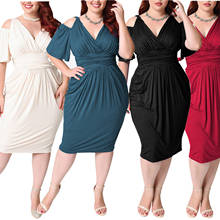 Plus tamanho feminino quente casual verão moda strapless cintura sexy elegante vestido 2024 - compre barato