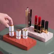 Caja de almacenamiento para pintalabios, organizador de escritorio creativo, multicapa, para lápiz labial, cejas, brillo de labios, cosméticos, maquillaje 2024 - compra barato