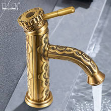 Antique Bronze Bathroom Sink Superior luxury Faucet Craved Brass Crane Hot and Cold Water Mixer Tap Basin Sink Faucets ELDK301 2024 - buy cheap