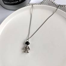 Ydgy hip hop sweater accessories necklace girls ins simple sweater chain robot astronauts neck chain new trend 2024 - buy cheap