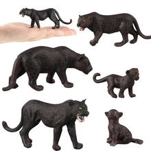 Simulation Panther Figure Collectible Toys Wild Animal Action Figures Kids Animal Cognitive Toys 2024 - buy cheap