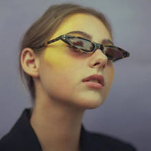 Óculos de sol tipo olho de gato, óculos de sol vintage para mulheres, com proteção uv400, preto, retrô 2024 - compre barato