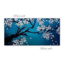 Pure Hand-painted Textured Plum Flower Oil Painting Wall Decoration Canvas Art Floral Artwork Unframed Paintings High Quality 2024 - buy cheap