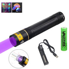 5W Tactical Flashlight UV Pen Light 365nm Ultraviolet Blacklight Detector rechargeable Lantern Torch+18650 Battery+USB Charger 2024 - buy cheap