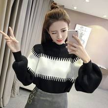 2020 New Women Autumn Soft O-Neck Chic Daily Loose Pullover Tops Sweet Student Harajuku Outwear Patchwork Knitted Sweaters S18 2024 - buy cheap