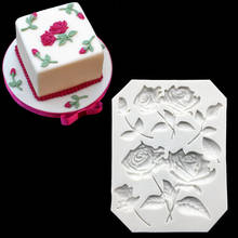 Molde de silicona con formas de crisantemo y pájaro rosa, herramientas de decoración para Fondant, pastel, Chocolate, dulces, Jello 2024 - compra barato