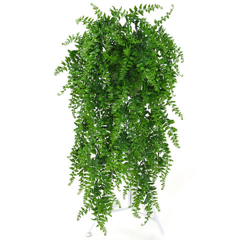 Висит симуляции трава зеленое растение искусственные папоротник персидские листья с цветочной стеной и кактусов для дома и свадьбы магазин наружной отделки 2022 - купить недорого
