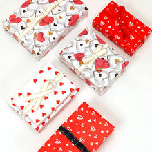 20pcs Love Heart Packaging Handmade Paper Gift Wrapping Paper Birthday Gift Special Packaging Material 50x70cm 2024 - buy cheap