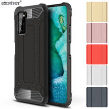 Capa armadura para huawei honor view 30 pro, capa tpu macio e resistente de pc híbrido, à prova de choque 2024 - compre barato