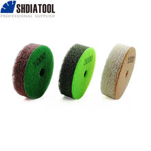 SHDIATOOL 3pcs/pk Dia 80mm/3inch Diamond Sponge Sanding Disc For Soft Stone Marble Artificial Stone Polishing Pads 2024 - buy cheap