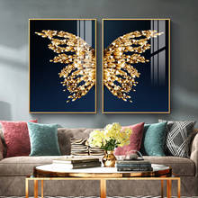 Abstract Butterfly Wings Scandinavian Wall Art Poster Minimalist Canvas Painting Nordic Decoration Living Room Decor 2024 - buy cheap