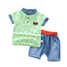 New Summer Baby Girls Clothes Children Boys Casual Cotton T Shirt Shorts 2Pcs Sets Toddler Fashion Outfits Kids Tracksuits 2024 - buy cheap
