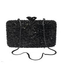 Women black Clutches Designer Evening Bags Evening Clutch Purse Cocktail Bag Wedding Prom Box Clutch Bag Handbags shoulder bags 2024 - buy cheap