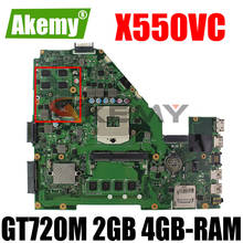 Материнская плата X550VC GT720M 2 Гб ОЗУ 4 Гб ОЗУ материнская плата REV 3,0 для ASUS R510V X550V X550VC A550V Материнская плата ноутбука 100% протестирована Бесплатная доставка 2024 - купить недорого