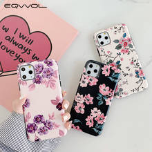 Eqvvol Art Flower Case For iPhone X XR XS 11 Pro MAX Retro Watercolour Capa Coque For iPhone 7 8 6 6s Plus Frosted IMD Soft Case 2024 - buy cheap