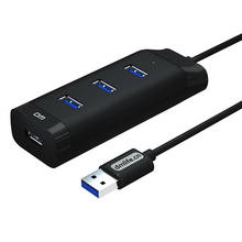 Высокая Скорость 4 Порты и разъёмы USB 3,0 CHB007 Порты и разъёмы в состоянии компактный концентратор адаптер для ПК ноутбук компьютер перекачивающий рукав высокого качества с 120 см кабель 2024 - купить недорого