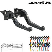 Para kawasaki zx6r ZX-6R zx 6r 1995 - 1999 1998 1997 1996 motocicleta dobrável extensível alavanca cnc ajustável alavancas de freio de embreagem 2024 - compre barato