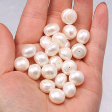 4 In Natural Freshwater Pearl Beads For DIY Jewelry Making Necklaces Bracelets Earrings Circular White 11-12mm Package Sale 2024 - buy cheap